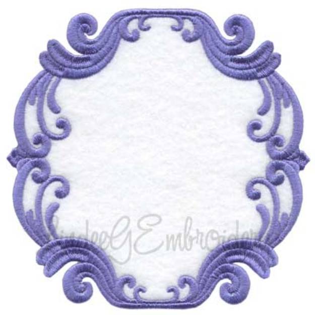 Picture of Scrolly Heirloom Frame 12 (3 sizes) Machine Embroidery Design