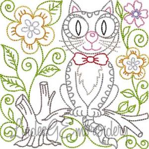 Picture of Kitty 5 Multi-Color (5 sizes) Machine Embroidery Design