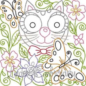 Picture of Kitty 6 Multi-Color (5 sizes) Machine Embroidery Design