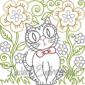 Picture of Kitty 7 Multi-Color (5 sizes) Machine Embroidery Design