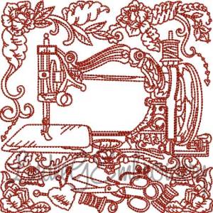 Picture of Vintage Sewing Machine 2 (4 sizes) Machine Embroidery Design