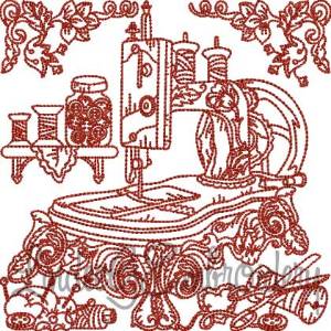 Picture of Vintage Sewing Machine 5 (4 sizes) Machine Embroidery Design