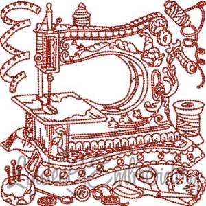 Picture of Vintage Sewing Machine 9 (4 sizes) Machine Embroidery Design