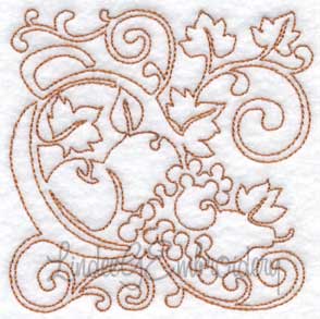 Fruits & Leaves (3 sizes) Machine Embroidery Design