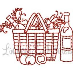 Picture of Picnic Basket 8 (4 sizes) Machine Embroidery Design