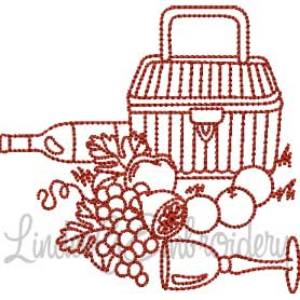 Picture of Picnic Basket 10 (4 sizes) Machine Embroidery Design