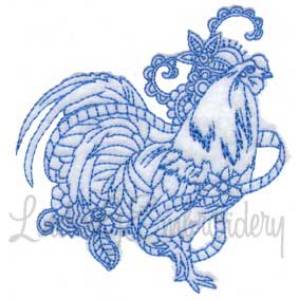 Picture of Ink Rooster 5 (5 sizes) Machine Embroidery Design