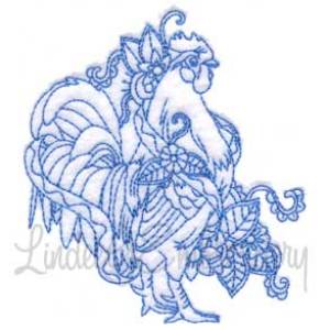 Picture of Ink Rooster 7 (5 sizes) Machine Embroidery Design