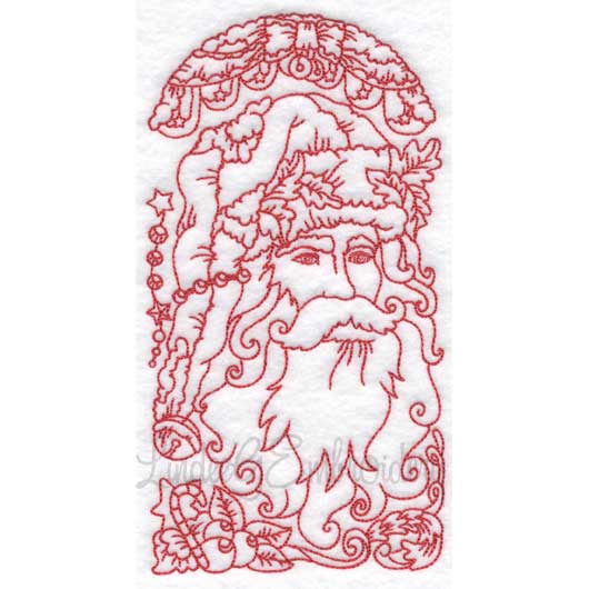 Vintage Santa 2 (6 sizes) Machine Embroidery Design