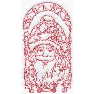 Picture of Vintage Santa 3 (6 sizes) Machine Embroidery Design
