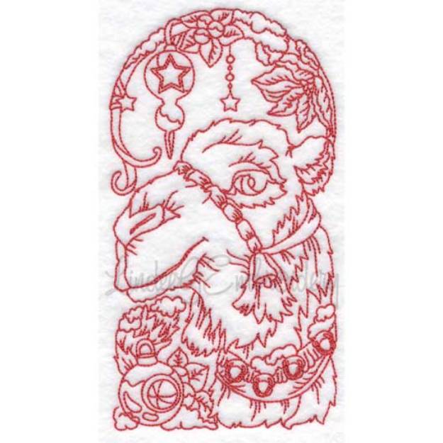 Picture of Redwork Reindeer (6 sizes) Machine Embroidery Design