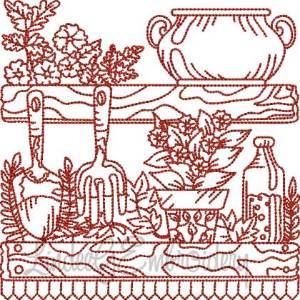 Picture of Garden Bench (5 sizes) Machine Embroidery Design