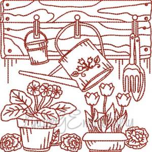 Picture of Potting Shed (5 sizes) Machine Embroidery Design