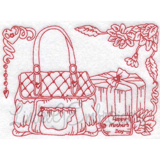 Bag with Gift (6 sizes) Machine Embroidery Design