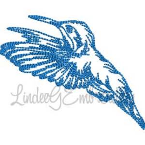 Picture of Hummingbird 3 (4 sizes) Machine Embroidery Design