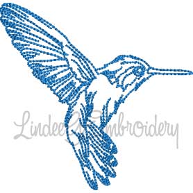 Hummingbird 4 (4 sizes) Machine Embroidery Design