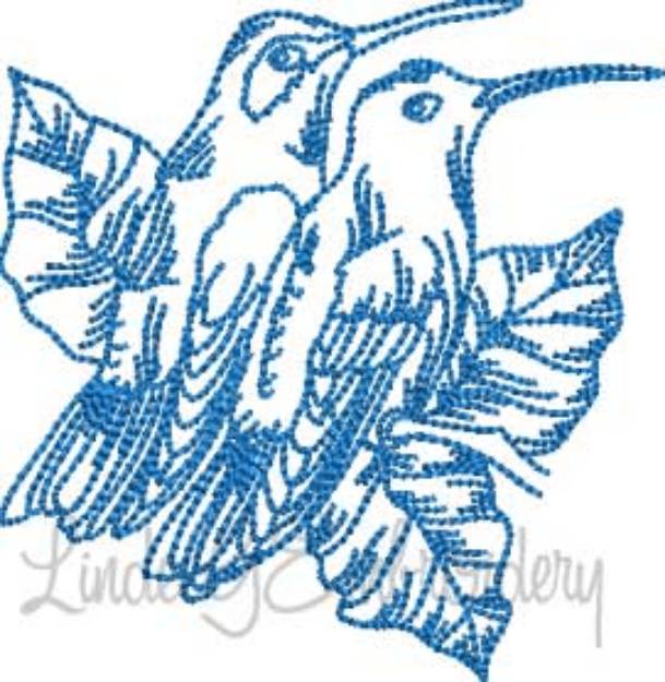 Picture of Hummingbird 7 (4 sizes) Machine Embroidery Design