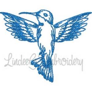 Picture of Hummingbird 10 (4 sizes) Machine Embroidery Design