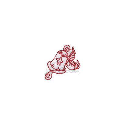 Bell with Leaves Machine Embroidery Design