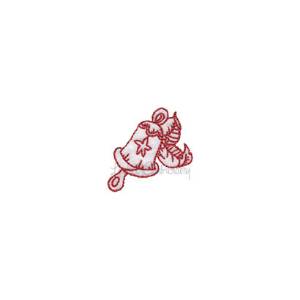 Picture of Bell with Leaves Machine Embroidery Design