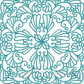 Feathered Quilt Block 1 Machine Embroidery Design