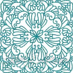 Picture of Feathered Quilt Block 2 Machine Embroidery Design