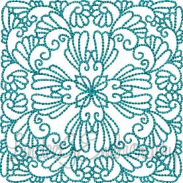 Picture of Feathered Quilt Block 2 Machine Embroidery Design