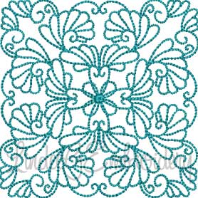 Feathered Quilt Block 3 Machine Embroidery Design