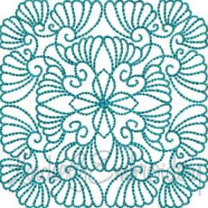Picture of Feathered Quilt Block 5 Machine Embroidery Design