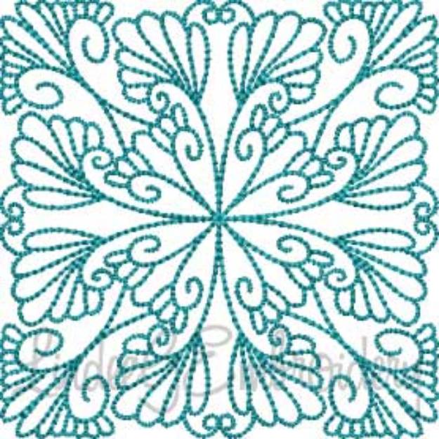 Picture of Feathered Quilt Block 8 Machine Embroidery Design