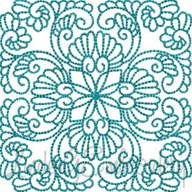 Feathered Quilt Block 11 Machine Embroidery Design
