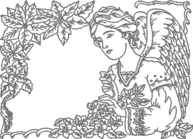 Picture of Christmas Angel (6 sizes) Machine Embroidery Design