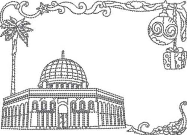 Picture of Temple (6 sizes) Machine Embroidery Design