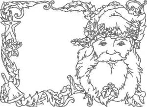 Picture of Vintage Santa (6 sizes) Machine Embroidery Design