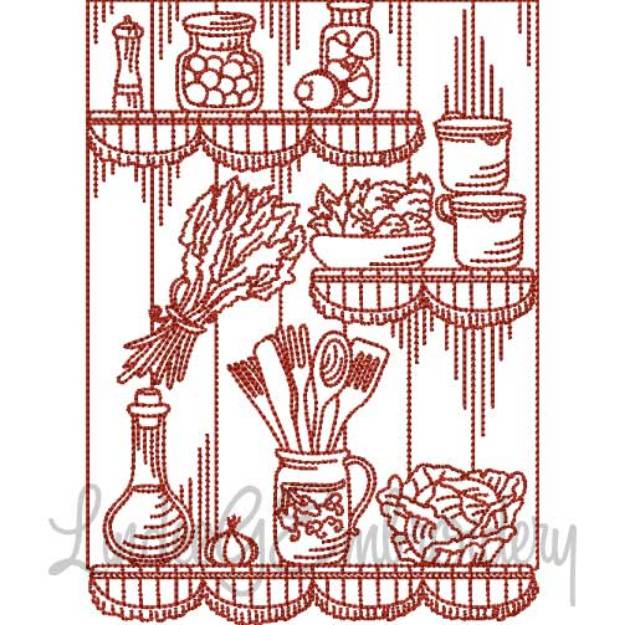Picture of Vintage Kitchen 3 (5 sizes) Machine Embroidery Design