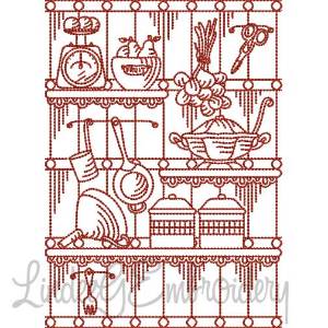 Picture of Vintage Kitchen 5 (5 sizes) Machine Embroidery Design