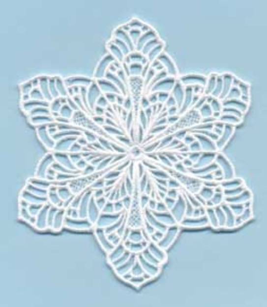 Picture of FSL Snowflake 07 (2 sizes) Machine Embroidery Design