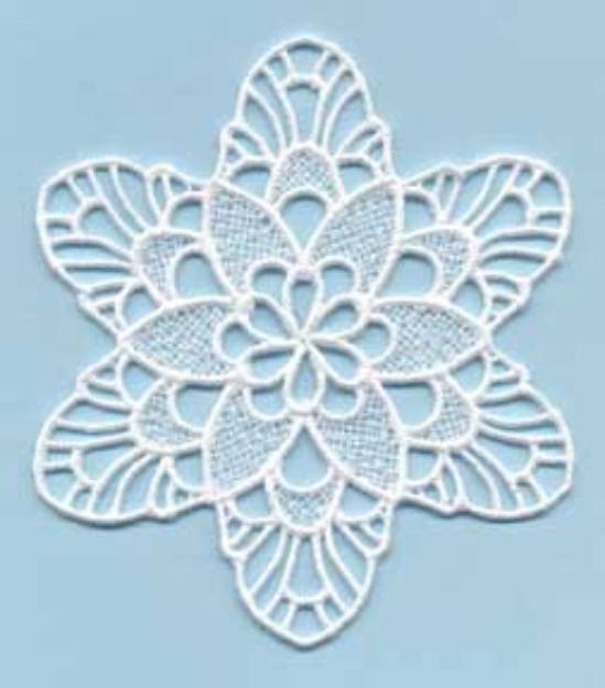 Picture of FSL Snowflake 09 (2 sizes) Machine Embroidery Design