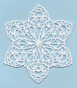 Picture of FSL Snowflake 06 (2 sizes) Machine Embroidery Design
