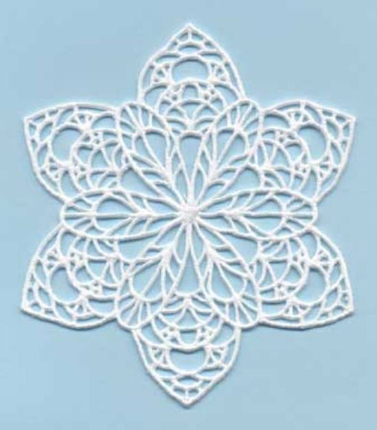 Picture of FSL Snowflake 06 (2 sizes) Machine Embroidery Design