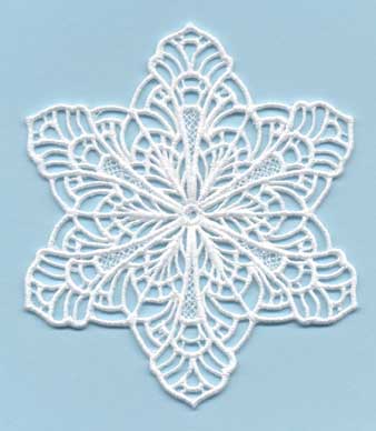 FSL Snowflake 07 (2 sizes) Machine Embroidery Design
