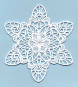 Picture of FSL Snowflake 10 (2 sizes) Machine Embroidery Design