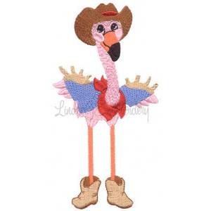 Picture of Flamingo Holding Vest Machine Embroidery Design