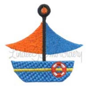Picture of Sailboat  Machine Embroidery Design