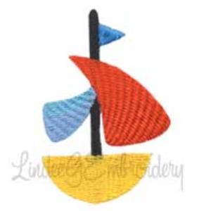 Picture of Sailboat 3 Machine Embroidery Design