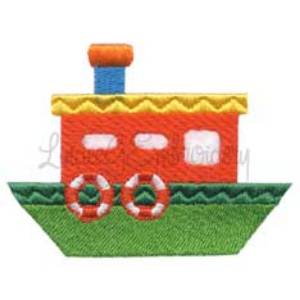Picture of Houseboat Machine Embroidery Design