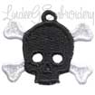 Skull & Crossbones Earrings Machine Embroidery Design