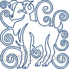 Aries (4 sizes) Machine Embroidery Design