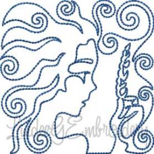 Picture of Virgo (4 sizes) Machine Embroidery Design