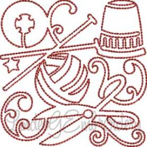 Picture of Knitting (4 sizes) Machine Embroidery Design